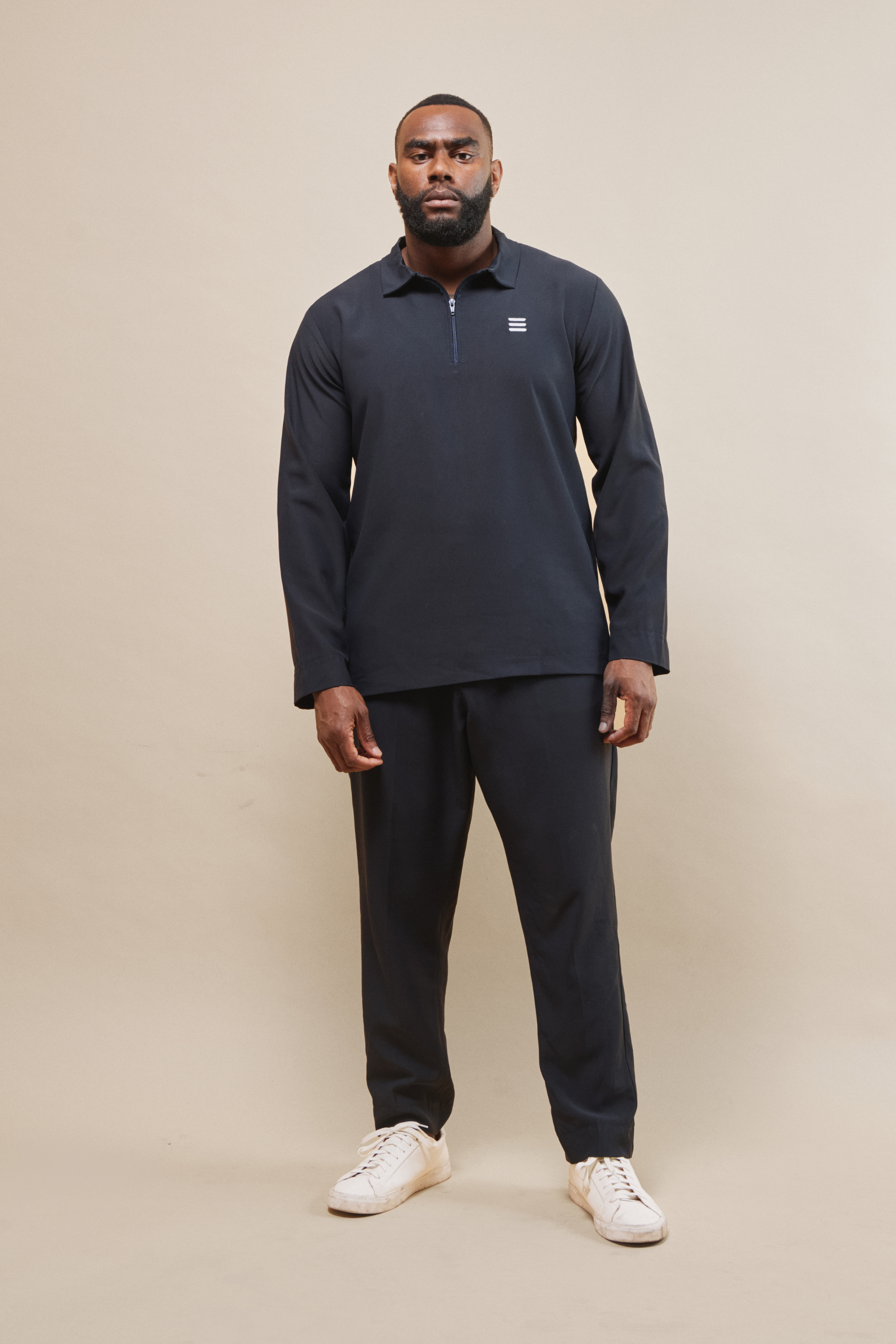 NAVY ERENTI TRACKSUIT - TOP