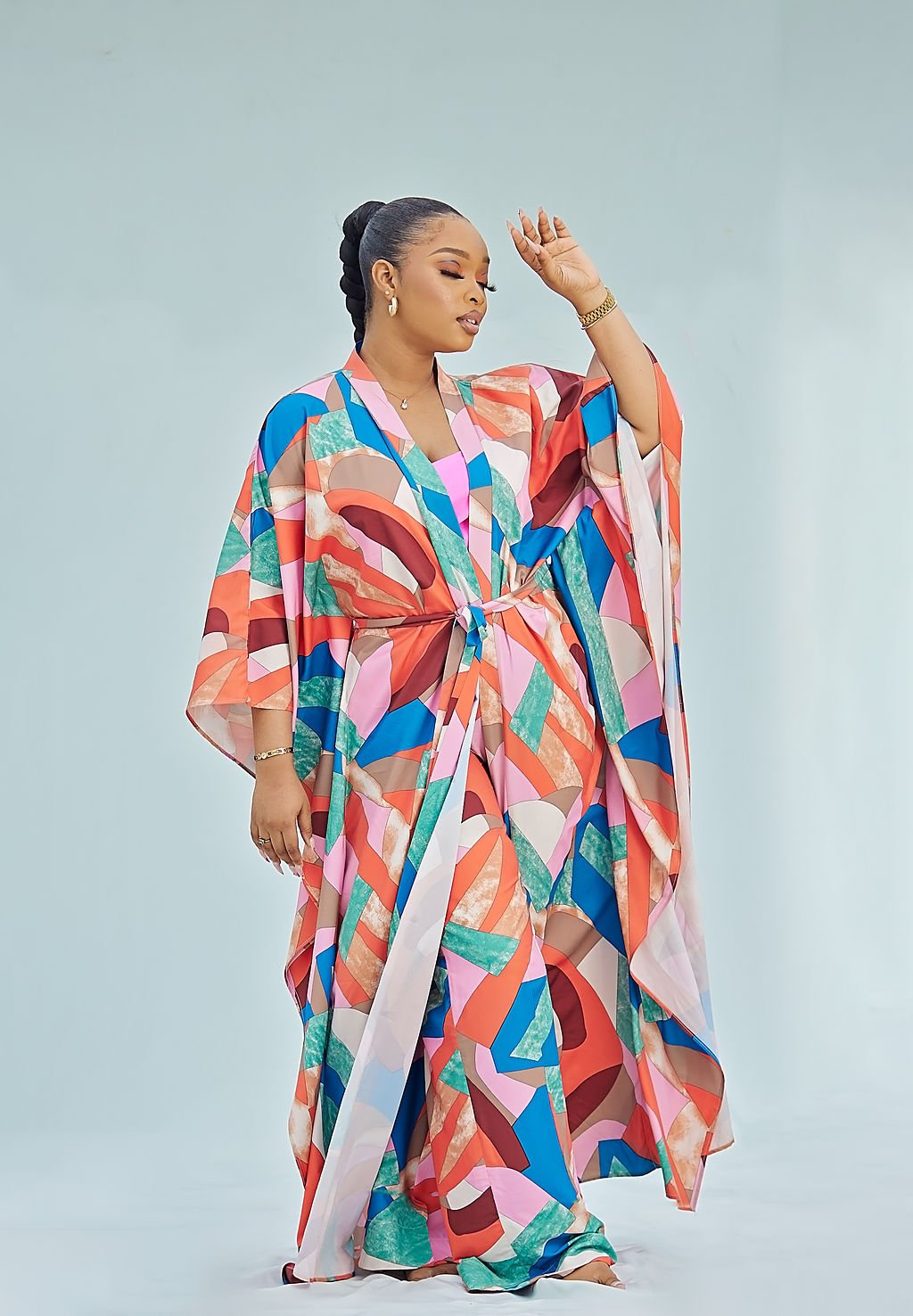Multi Print Kimono