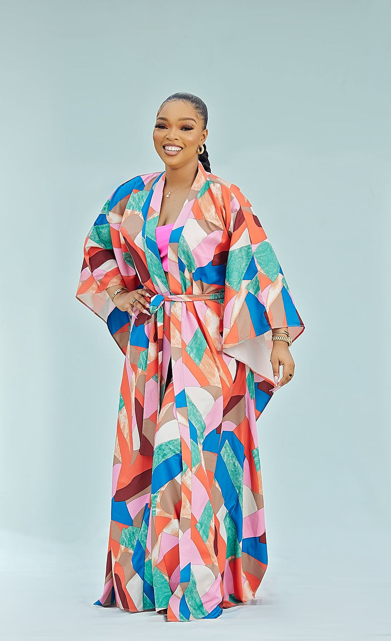 Multi Print Kimono