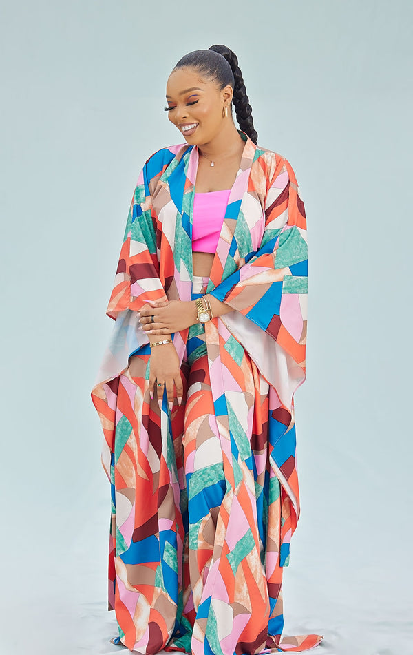 Multi Print Kimono